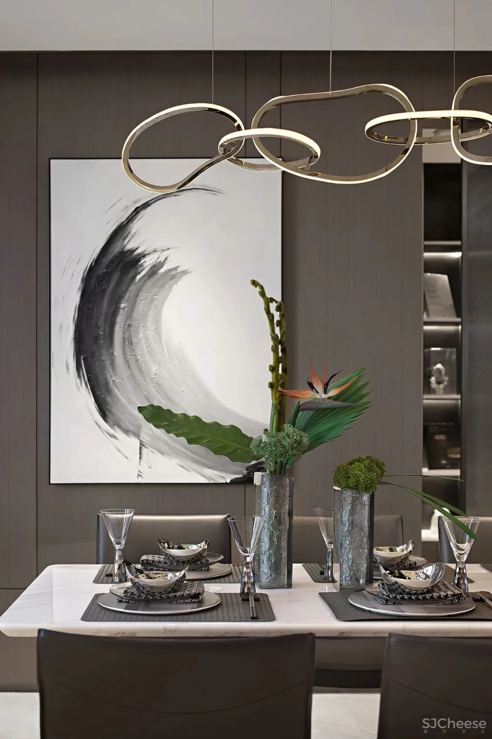 195㎡雅灰大平层，静奢间勾勒家的温情！