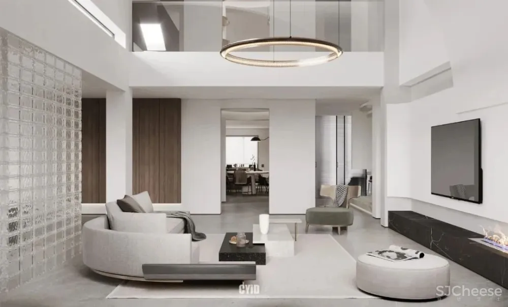 极简白 体块感，优雅现代的艺术大宅