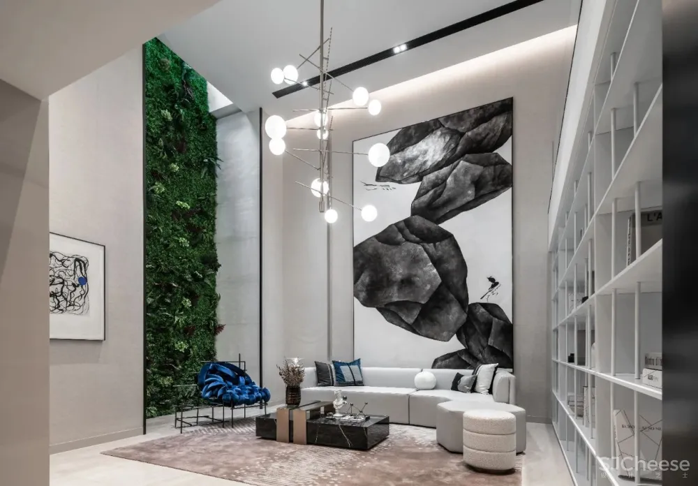 李益中新作 浙江金华「中天·云望」550平联排别墅样板间