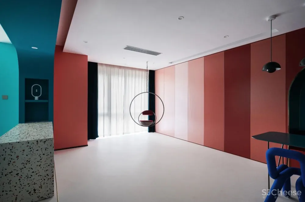 上海前滩女律师80㎡家!硬生生把“红配绿”,装成了你住不起的样子!