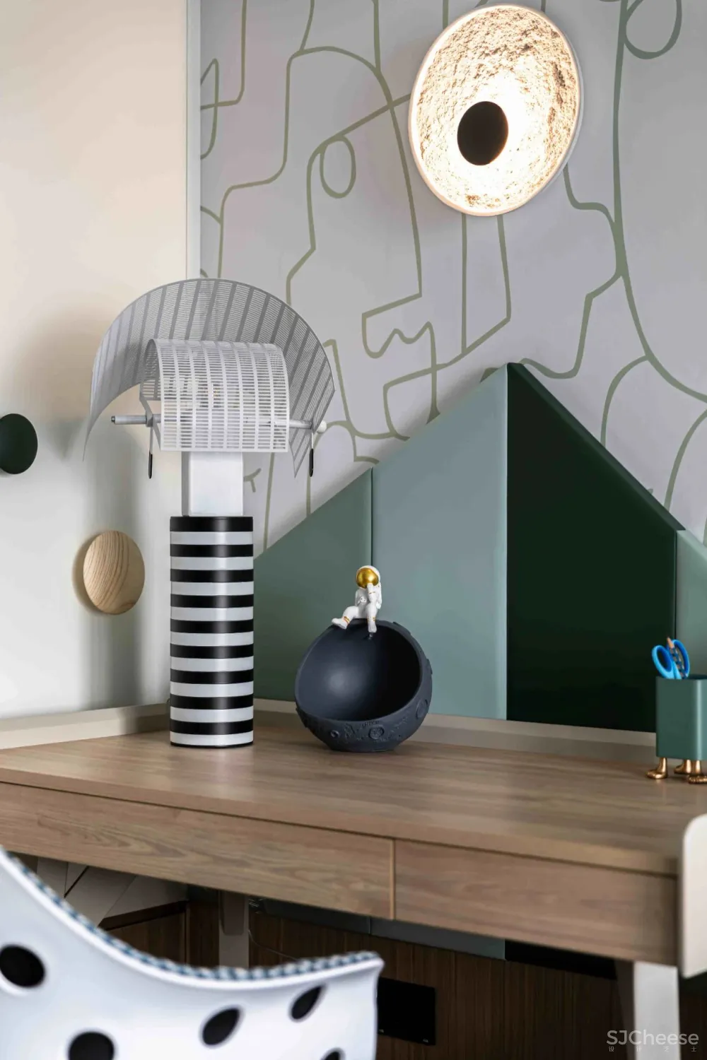 大理石 原木，80后业主的现代风四居室 花漾美作