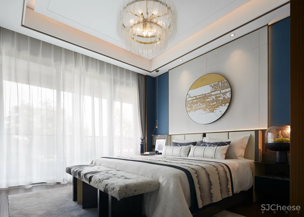 岳蒙:一抹幽蓝,韵染留白!