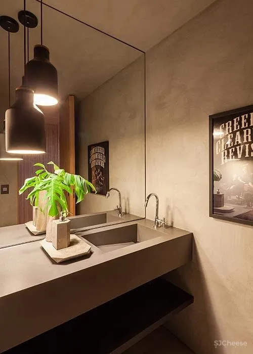 冷硬做底,温暖辅助,木条绿植一相逢,便胜却人间无数