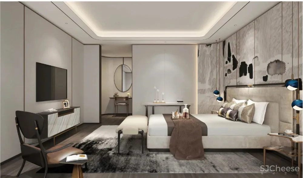 无间.吴滨-HWCD 上海豪宅新地标「瑞安.翠湖天地」大平层效果图和实景照片