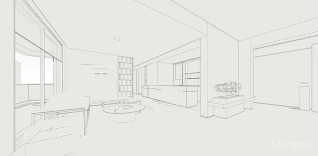 深圳洲际建筑装饰丨极简 黑与白的平衡之道