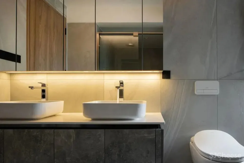 拆除楼梯隔墙,卧室并入客厅,117㎡暗室变身质感慵懒家 未見空间美学