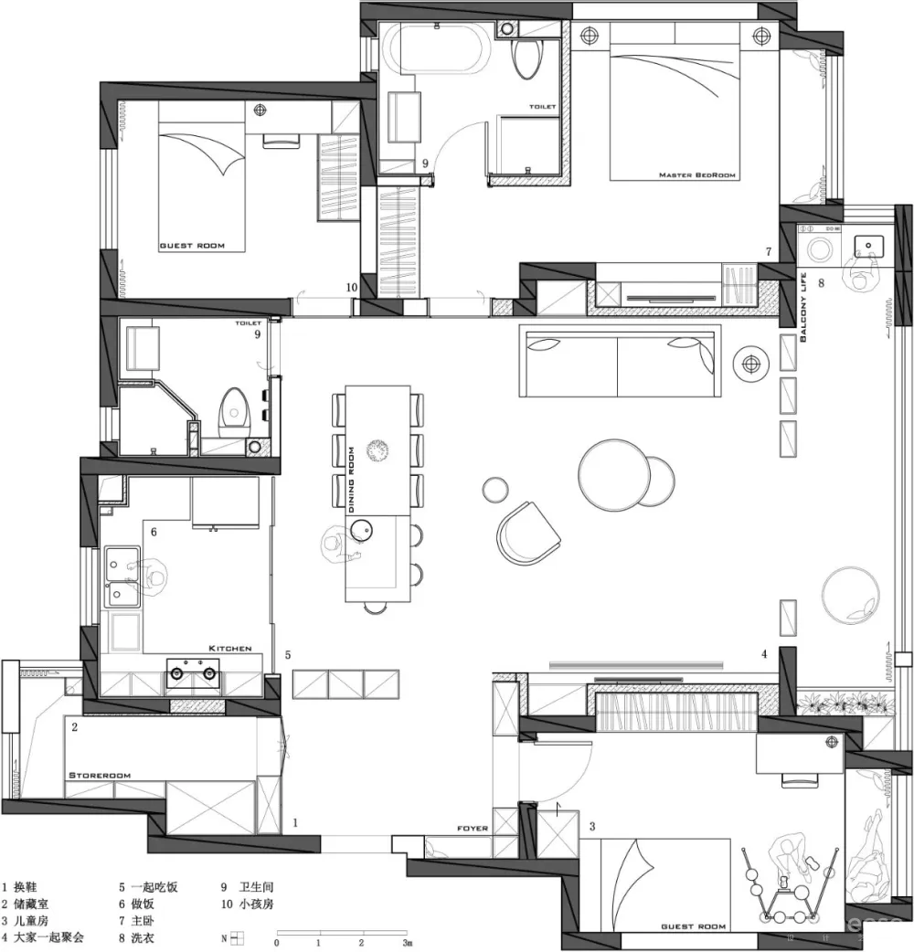暖调的舒适,回归家的解压与治愈 佐耳设计
