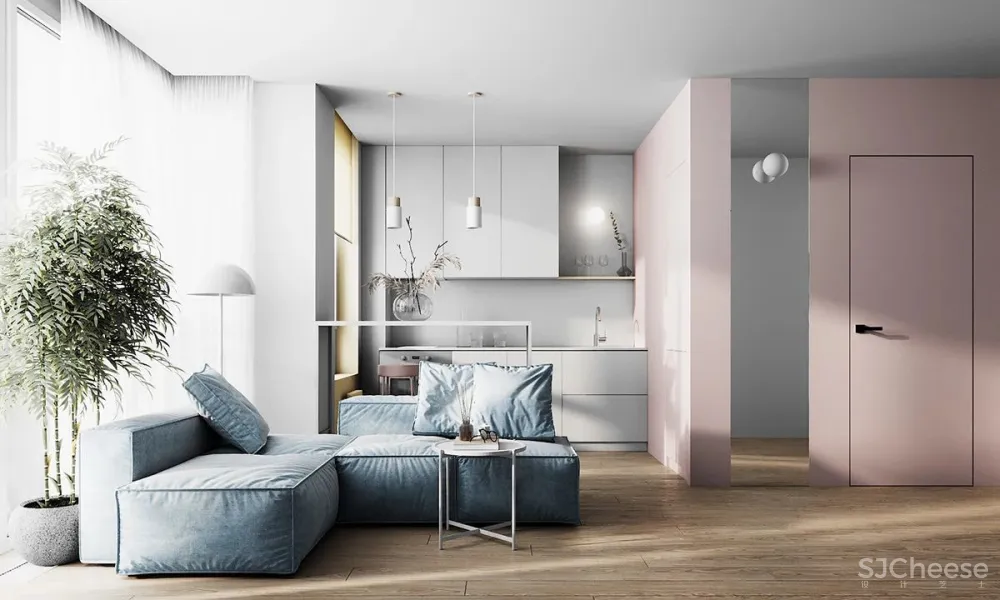 粉色系除了代表可爱,其实还很治愈