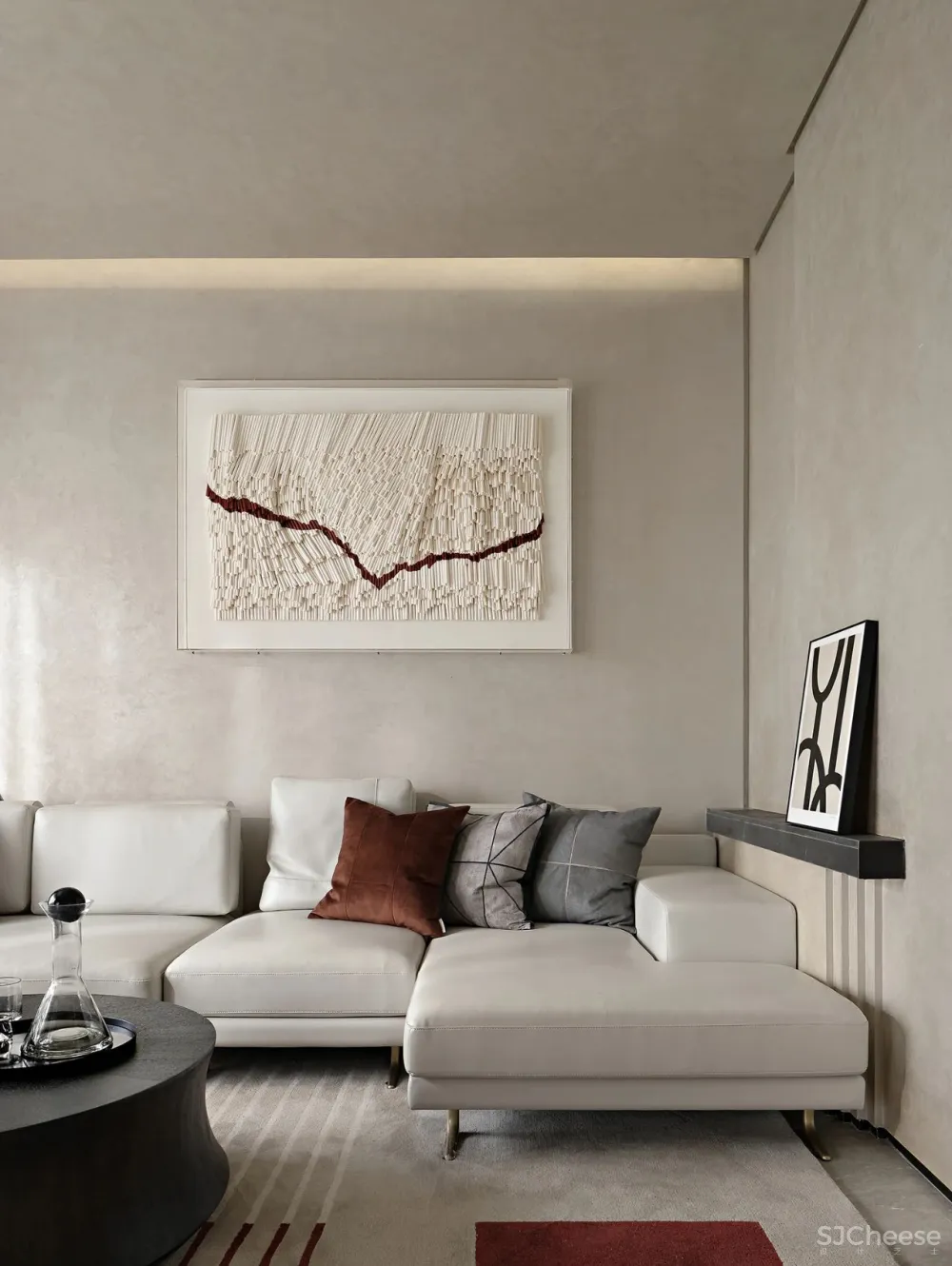 灰调奶咖的半山叠墅，远离喧嚣的质朴大宅！