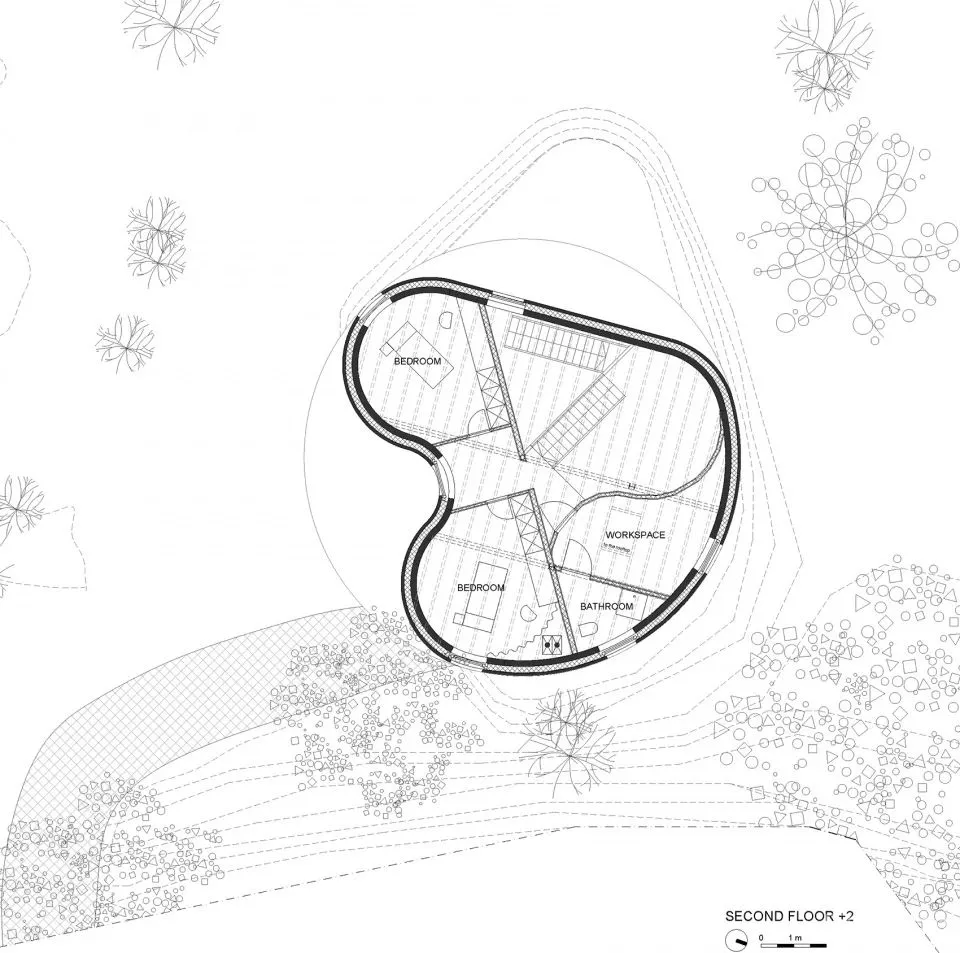 新作 再利用砖创造曲面外壳 gjG住宅 BLAF architecten