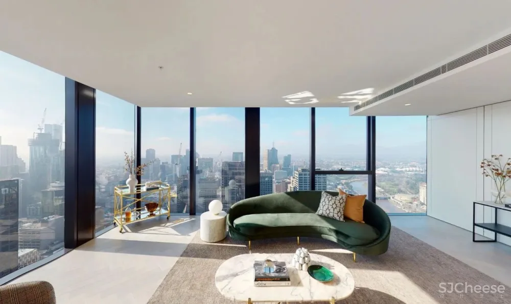 仅 11.5 米宽的「超薄款」高层公寓,奢华的顶层套房竟是简约范儿