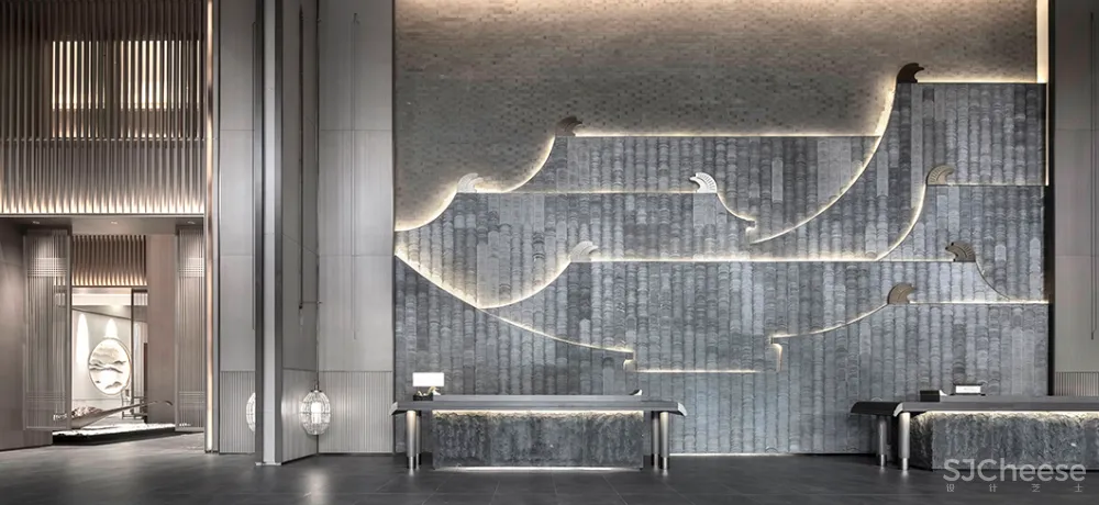 吴文粒:2500㎡中式售楼处,珑廷风雅韵,隐归禅深处!