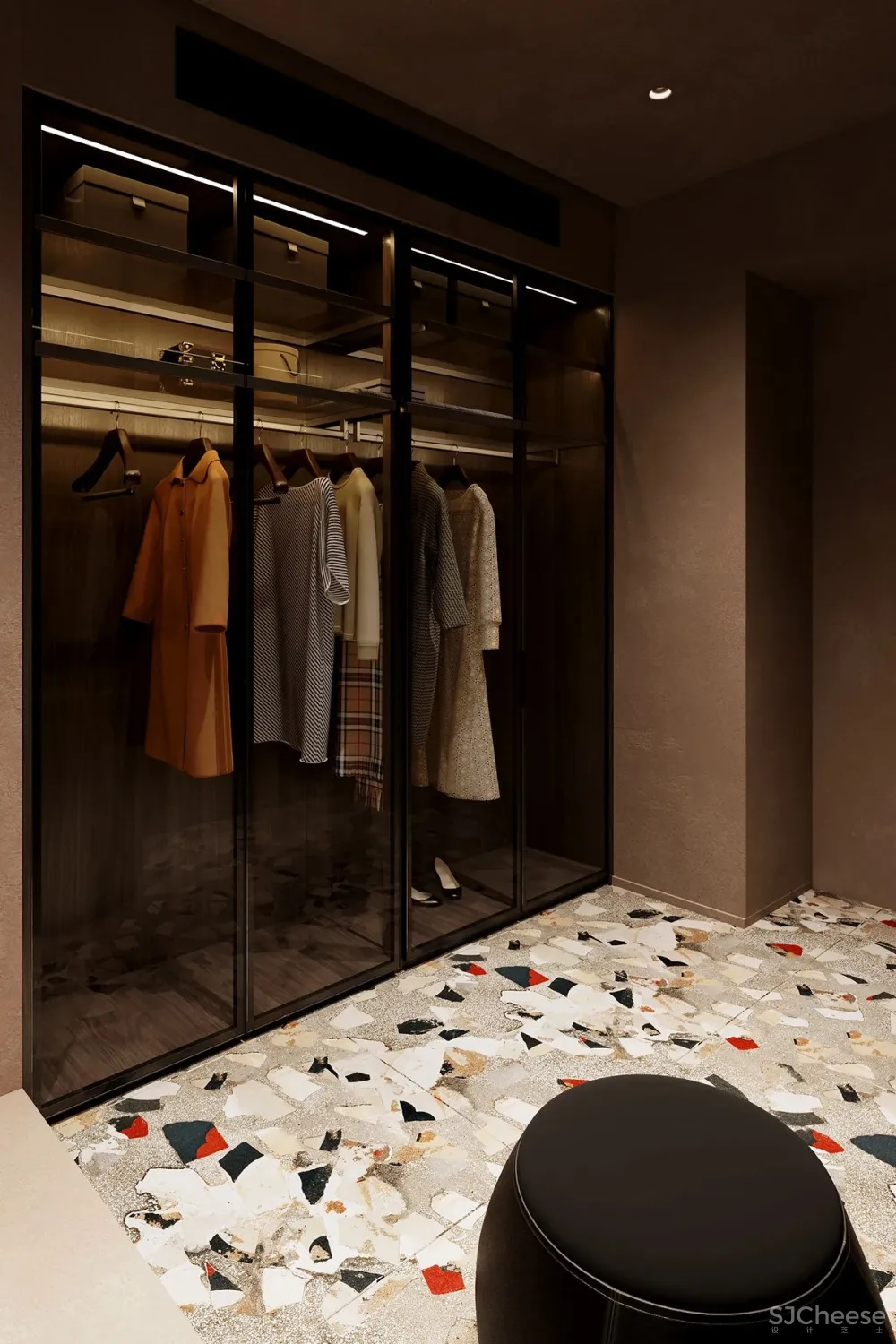 114㎡ 只做一室一厅，三开间的横厅太豪华了！