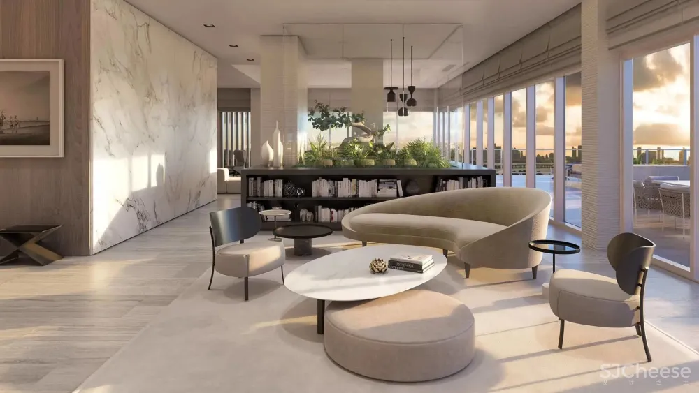 Piero Lissoni打造-迈阿密顶级丽思卡尔顿海滩公寓样板间!