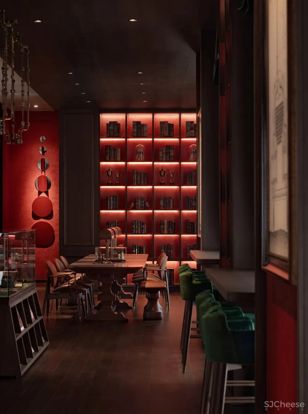 明德设计丨郑州万科荣成云图售楼处:英式古典的当代演绎