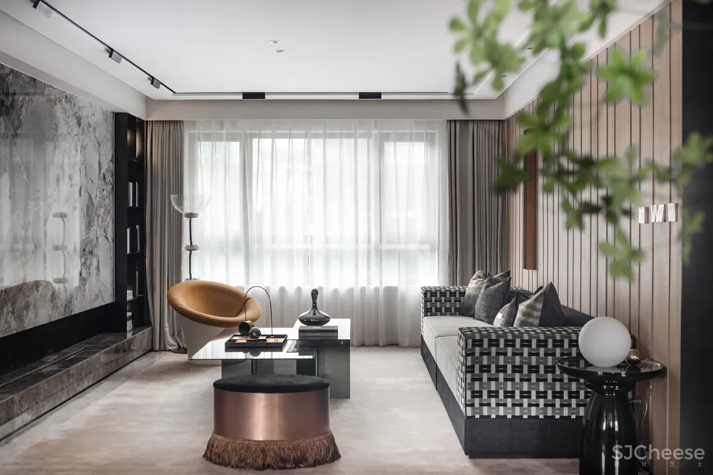 元禾大千设计 烟台「中海万锦」洋房下叠现代简约样板间