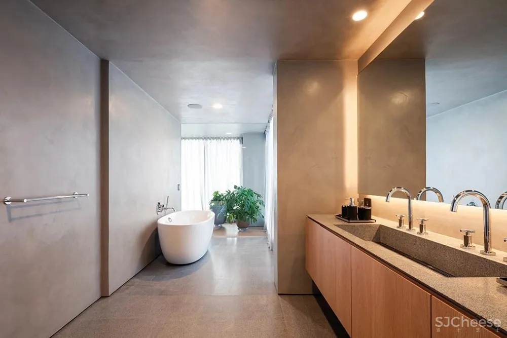 冷硬做底,温暖辅助,木条绿植一相逢,便胜却人间无数