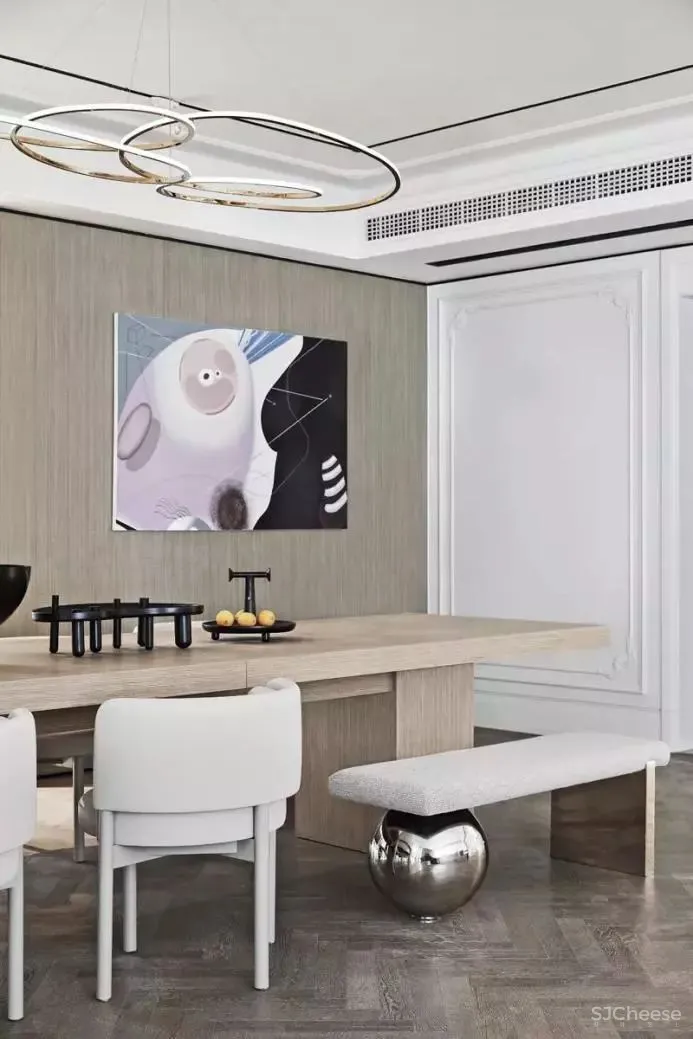 满满的设计亮点!319㎡样板间,全是知识点