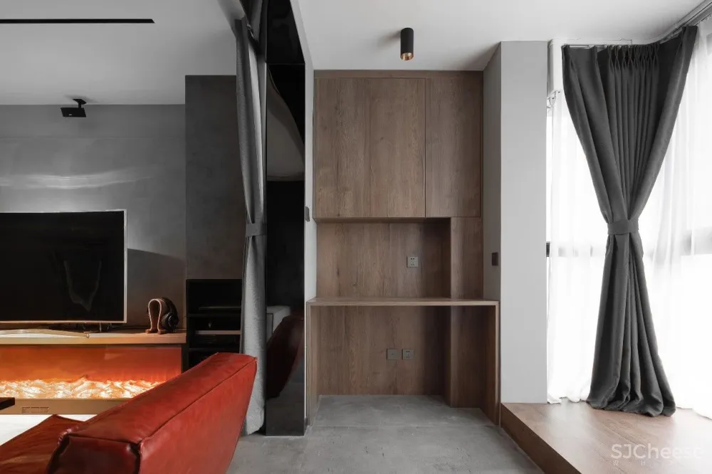 无主灯设计、高级灰撞色，这个家太有范 久栖设计