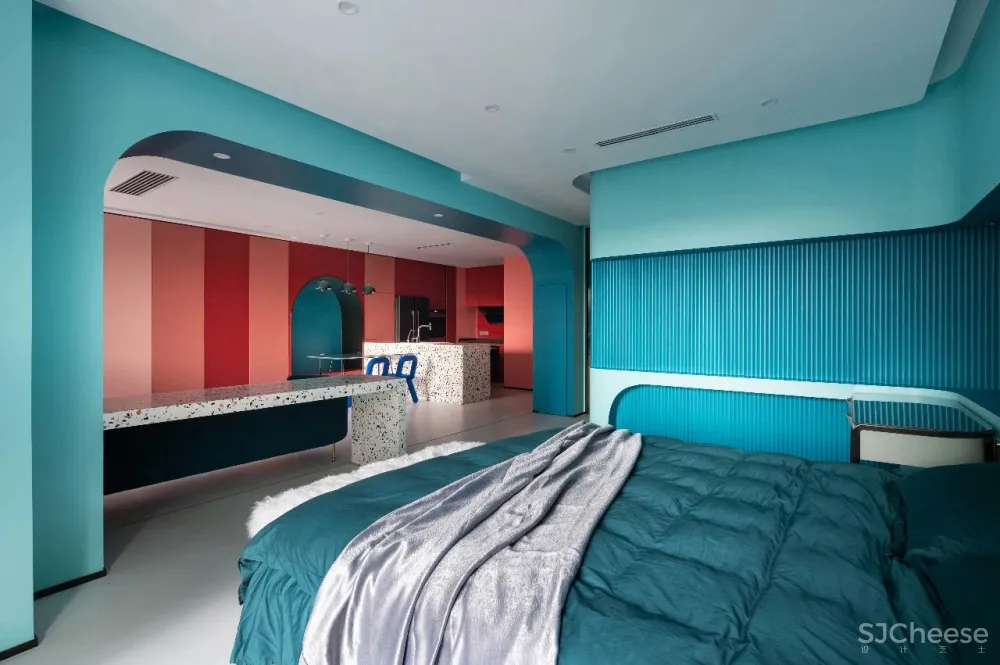 上海前滩女律师80㎡家!硬生生把“红配绿”,装成了你住不起的样子!