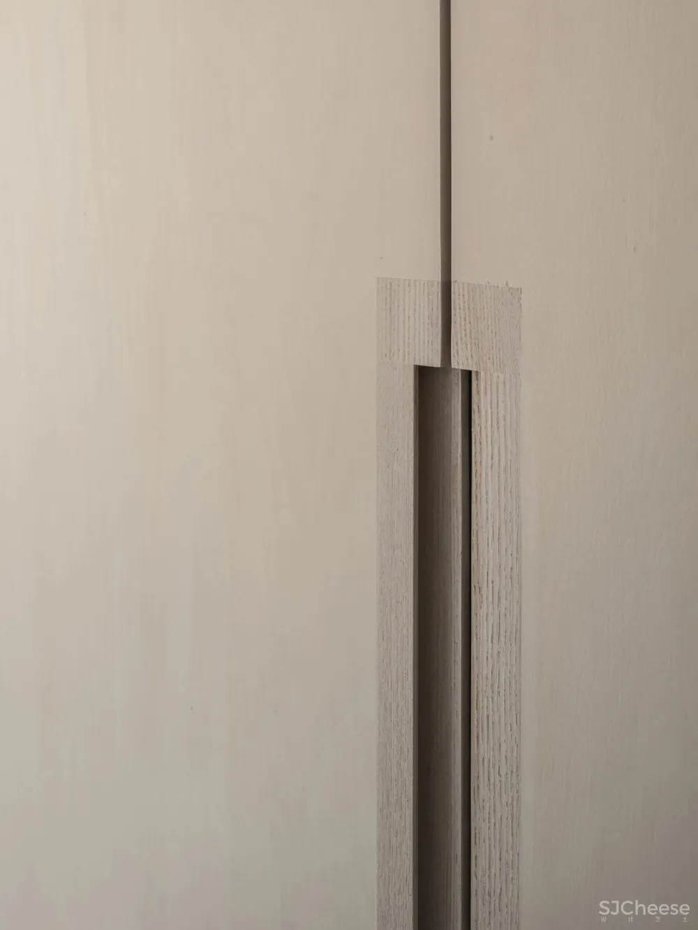 简约的现代公寓,用混凝土、木材、肌理涂料做出高级的层次感