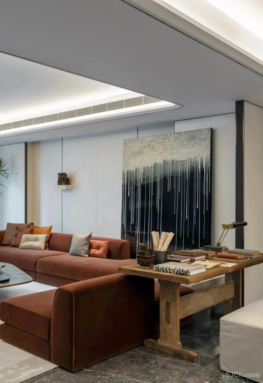 无间.吴滨-HWCD 上海豪宅新地标「瑞安.翠湖天地」大平层效果图和实景照片