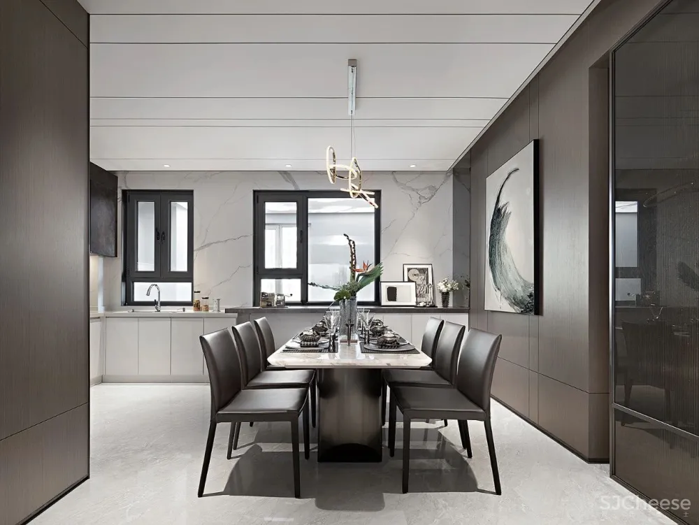 195㎡雅灰大平层，静奢间勾勒家的温情！