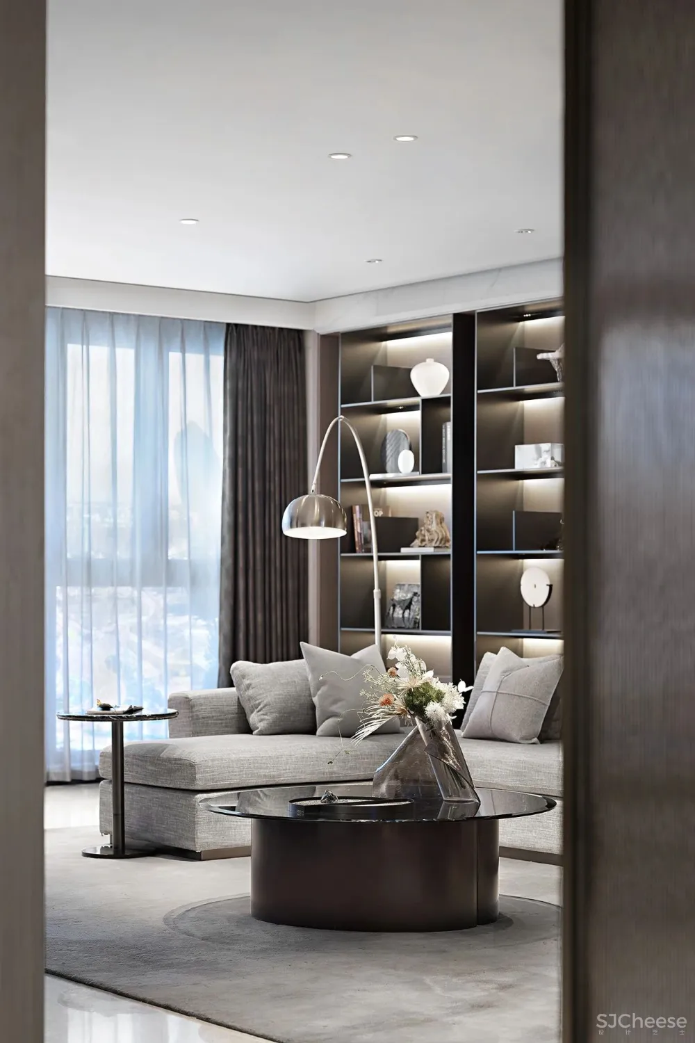 195㎡雅灰大平层，静奢间勾勒家的温情！