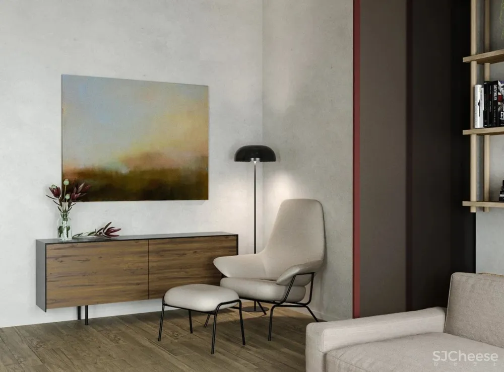 76㎡绿色朴质,细节处显精致!