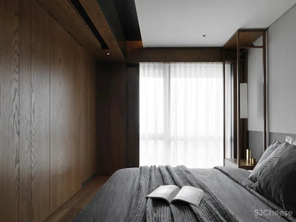 胡桃木 高级灰,纯粹而艺术的现代空间