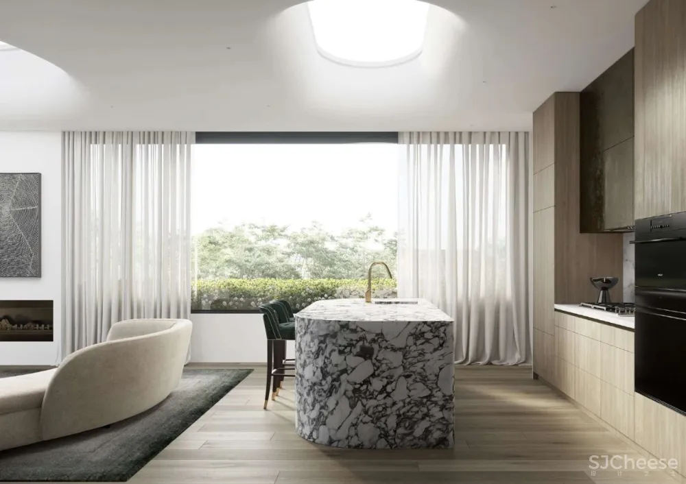 他做的公寓楼看起来像别墅,10套大平层户型还不一样,干净有格调的简约风太美了!