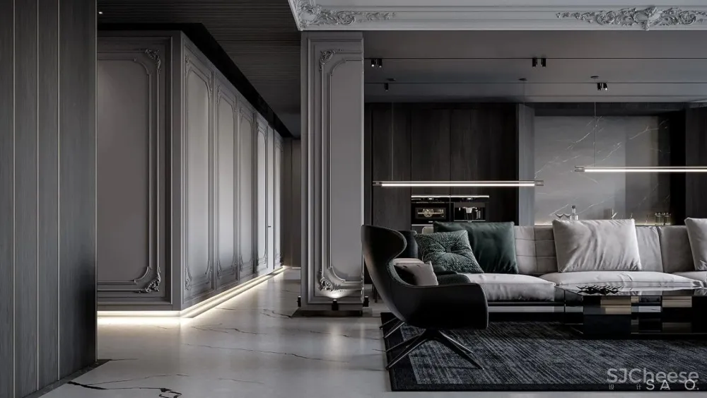 简约线条灰色系,一半是设计,一半是艺术