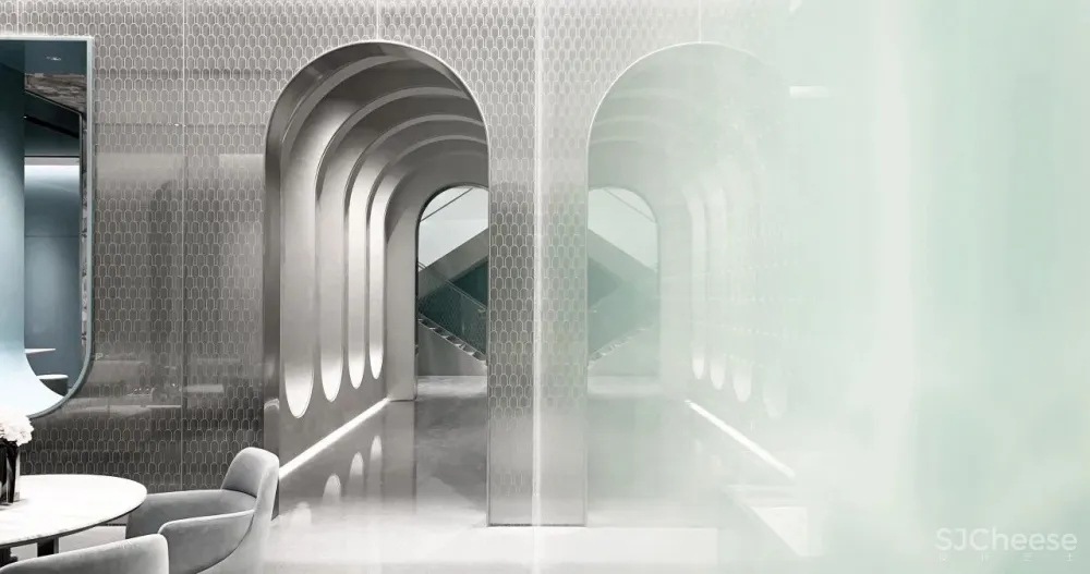 居其美业.戴昆新作 泰州「华润置地中心.悦府」售楼处设计