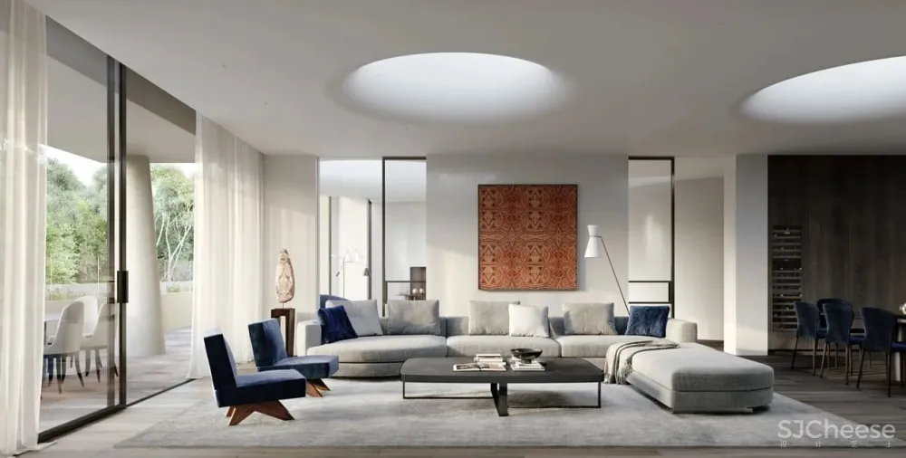 他做的公寓楼看起来像别墅,10套大平层户型还不一样,干净有格调的简约风太美了!