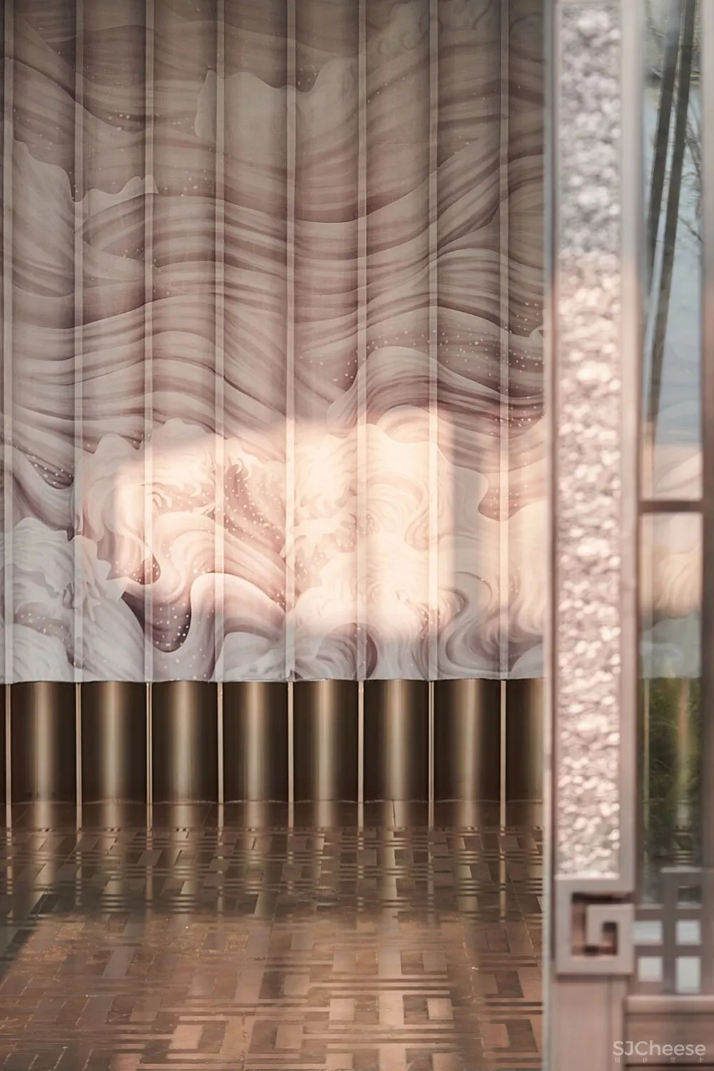 【创时空设计新作】以地为宣纸水为墨，写意东方山水画！