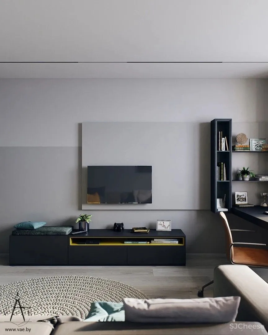 70㎡简约私宅,精简凝练!