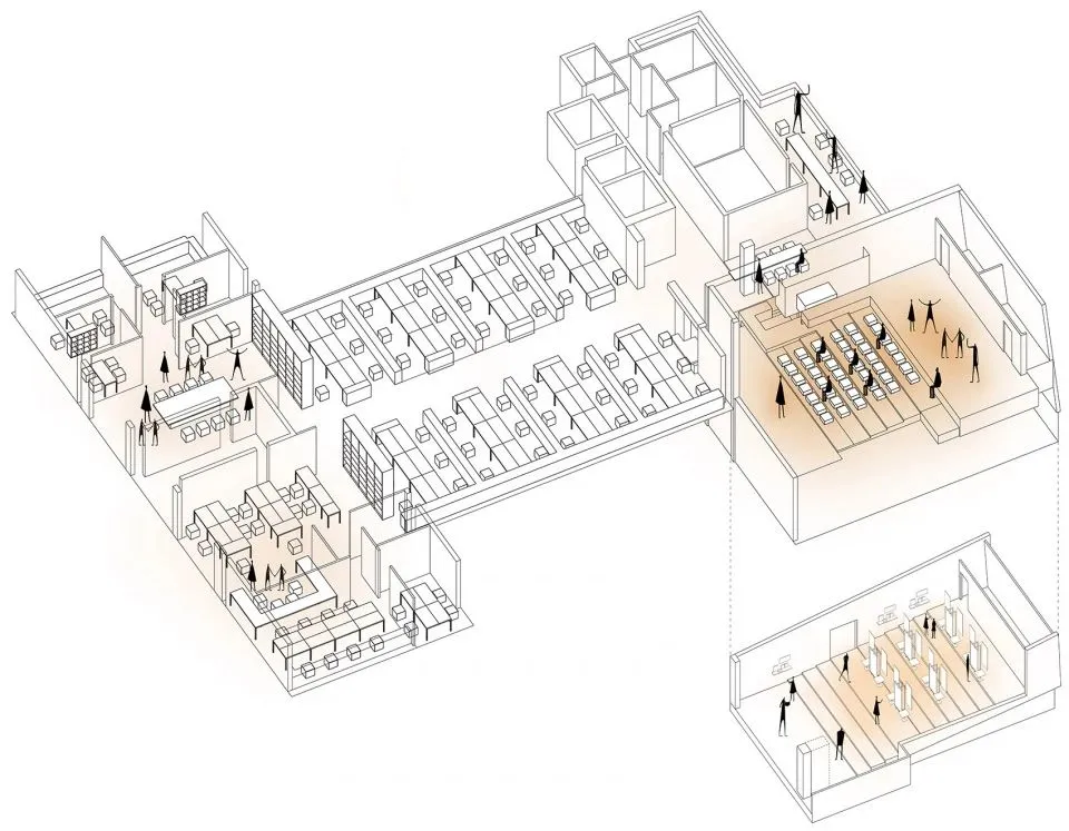 生长的黑盒子 办公空间改造设计