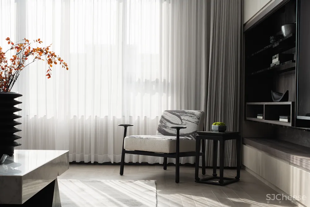 178㎡清冷色系，演绎宋代美学的简静纯粹！