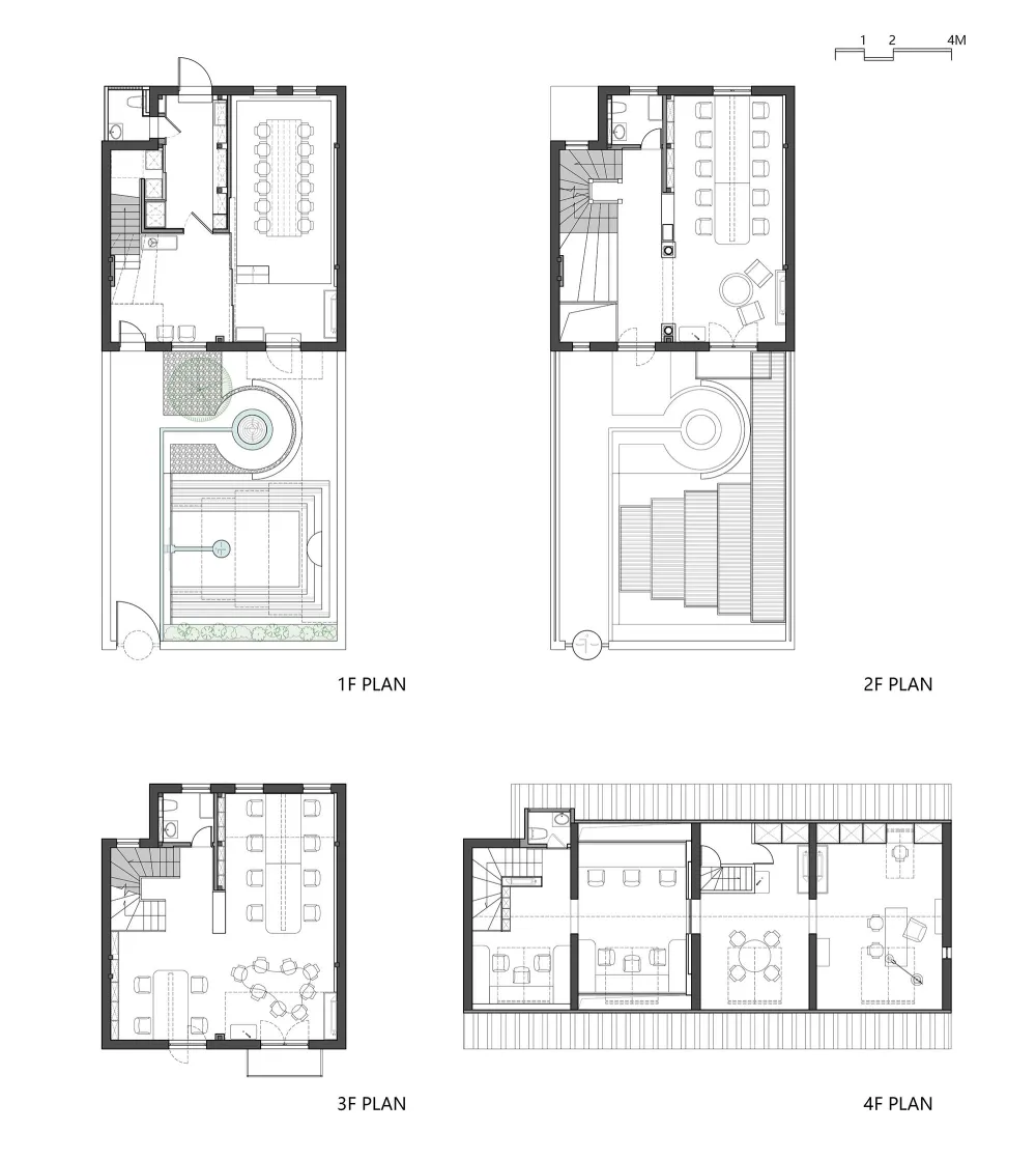 1936年的上海法式洋房改造而成的办公空间