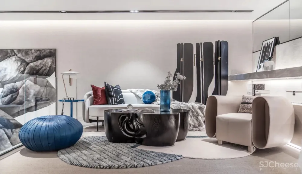 李益中新作 浙江金华「中天·云望」550平联排别墅样板间