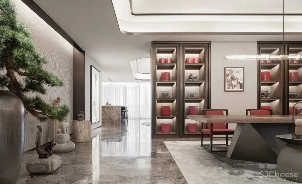 朱周空间设计丨重庆来福士:350米云端豪宅样板间设计!