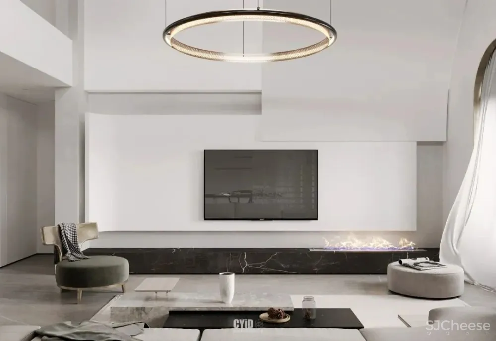 极简白 体块感，优雅现代的艺术大宅