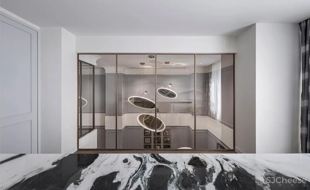 大朴-勿量：366㎡雾霭蓝法式美宅，直撩心底的静奢魅力！