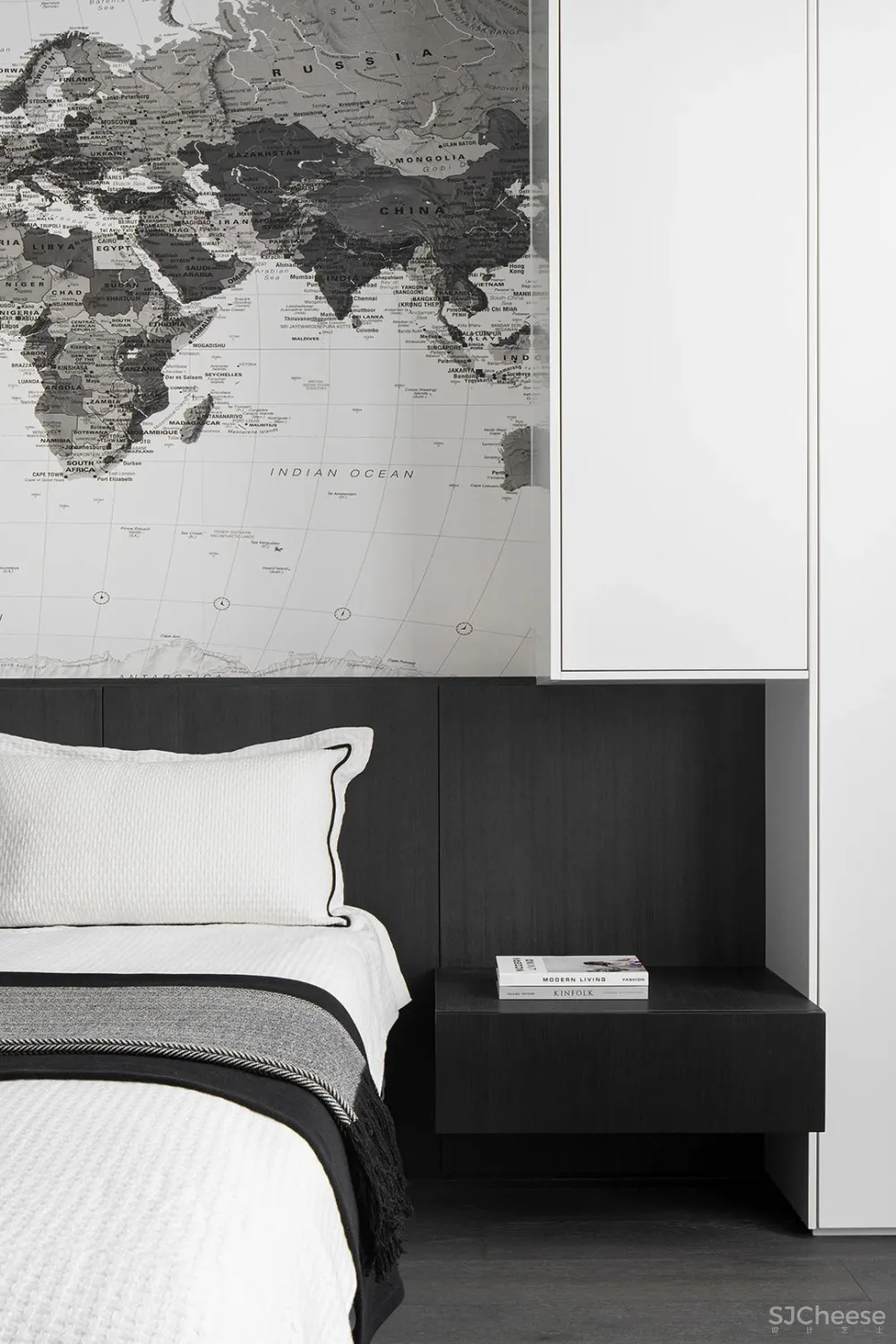 上海 780㎡ 极简别墅设计 ,黑白相映,安静优雅!