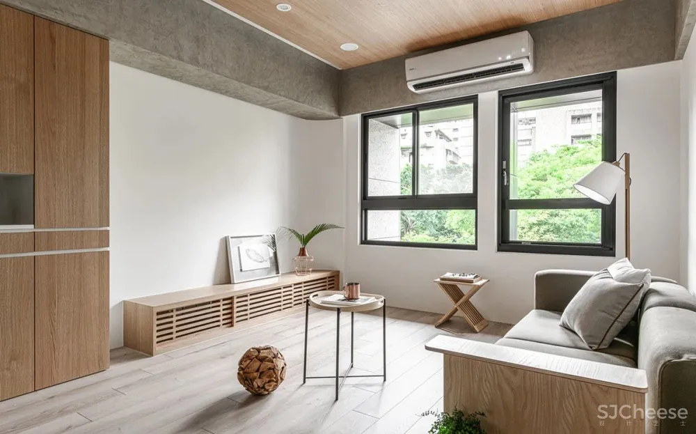 屋主要的生活是简约舒缓的,家里更应该如此