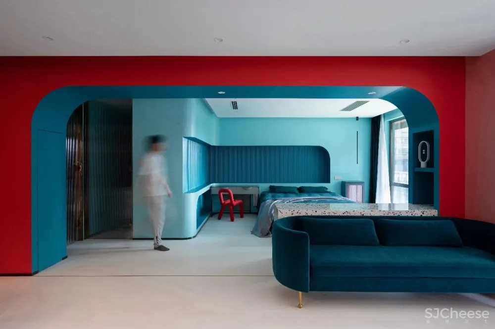 上海前滩女律师80㎡家!硬生生把“红配绿”,装成了你住不起的样子!