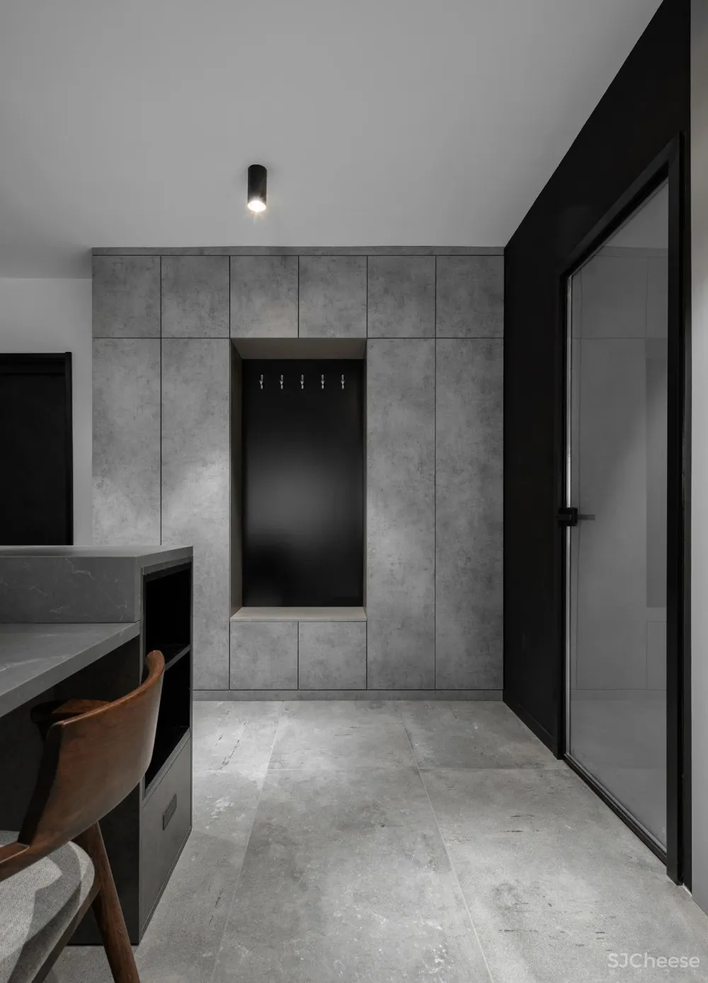 无主灯设计、高级灰撞色，这个家太有范 久栖设计