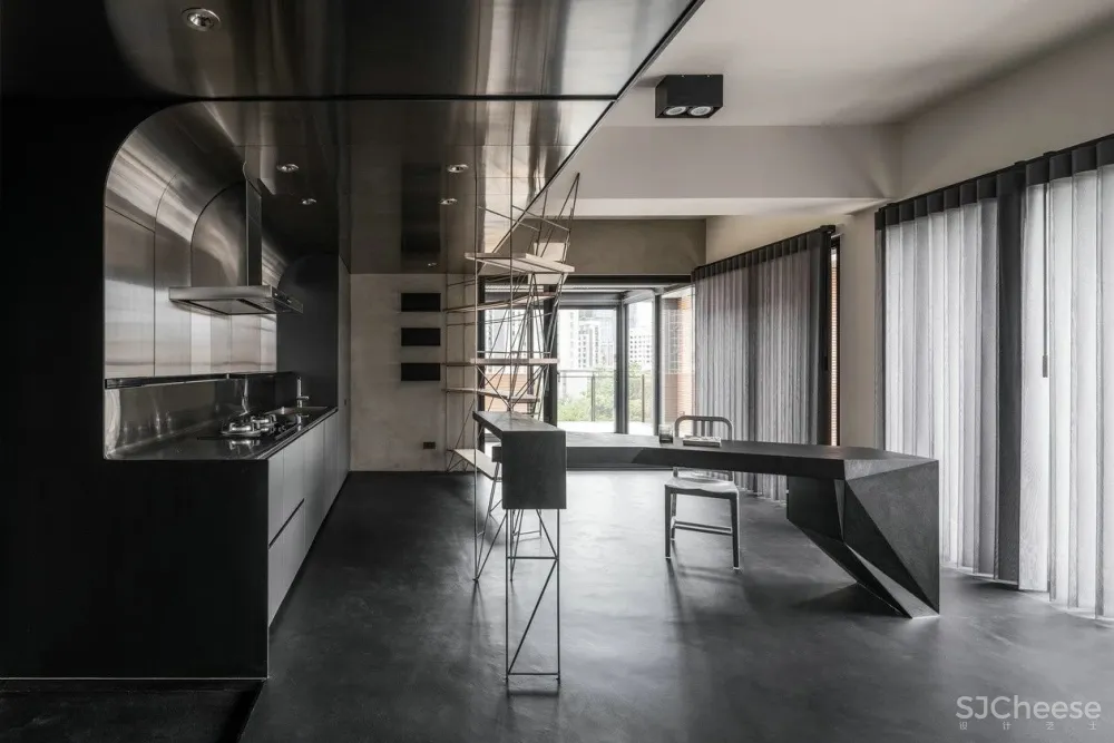 黑白简约住宅，简约设计的日常生活 studio X4设计