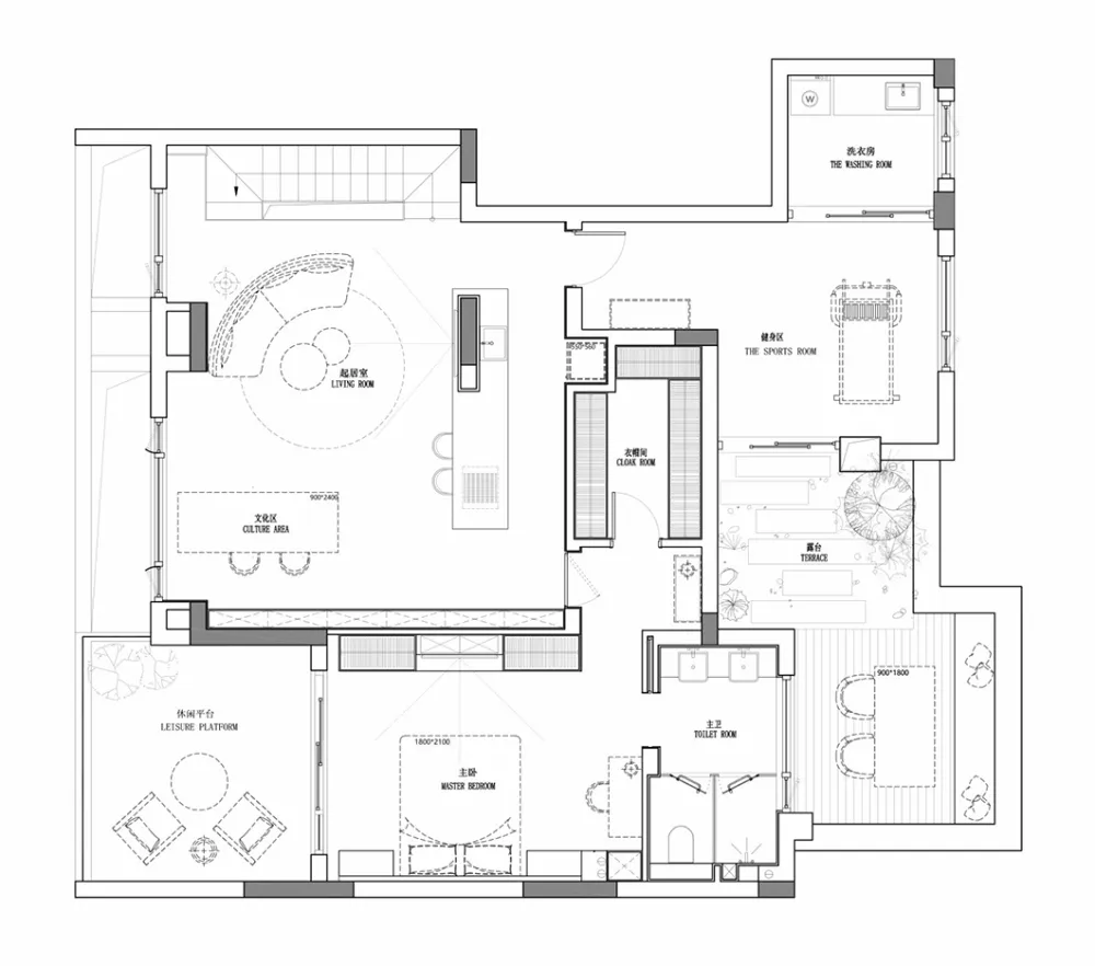 270㎡顶跃私宅,悬浮式楼梯,超有范!