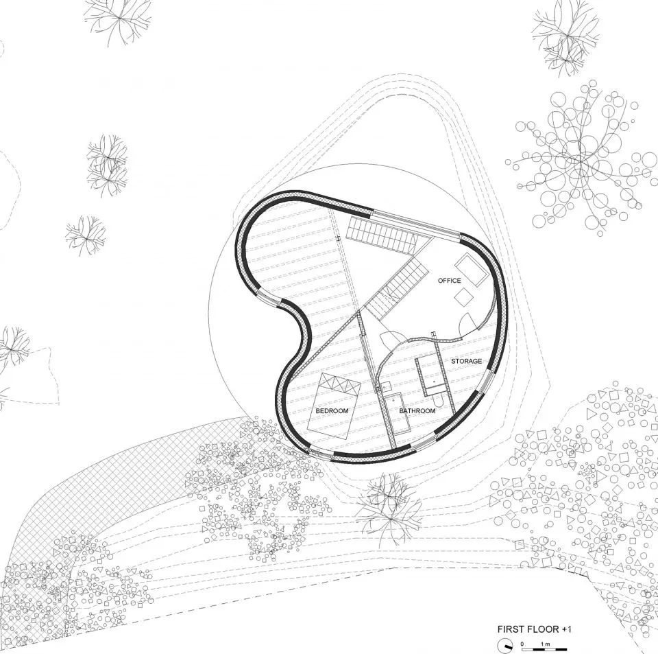 新作 再利用砖创造曲面外壳 gjG住宅 BLAF architecten